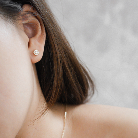 9K GOLD - EDITH STUD EARRINGS